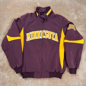 University of Minnesota Gophers SpellOut Full Zip Softshell Bomber Jacket Medium